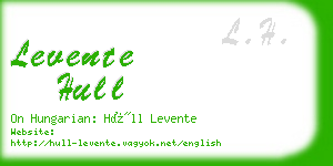 levente hull business card